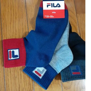 フィラ(FILA)のFILAレディースソックス3足セット(ソックス)