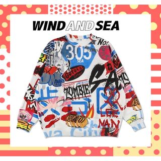 ウィンダンシー(WIND AND SEA)のLEE KANKYO x WDS CREW NECK / WHITE(スウェット)