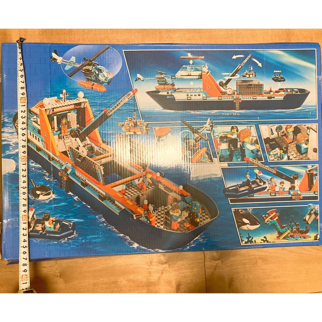 LEGOレゴ互換-極地探険隊-初の浮かぶふね-テクニック-巨大-お風呂-プール キッズ/ベビー/マタニティのおもちゃ(積み木/ブロック)の商品写真