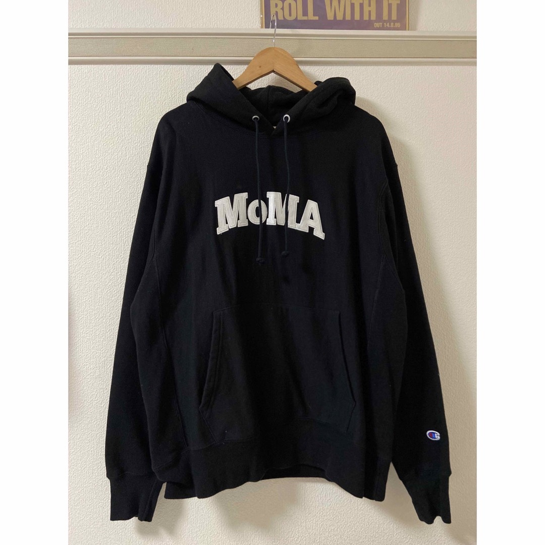 美品 チャンピオン モマ Champion MoMA リバースウィーブ パーカー