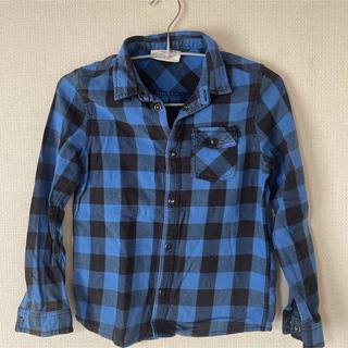 エイチアンドエム(H&M)のH＆M KIDS 130size ブロックチェックシャツ(Tシャツ/カットソー)