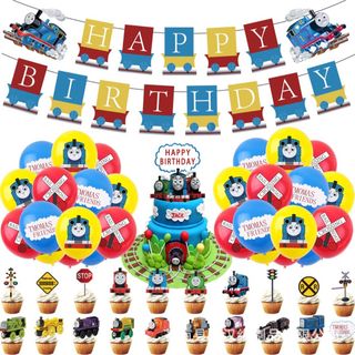 ガーランド  トーマス誕生日セット　風船 飾り お祝い パーティーグッズ (ガーランド)