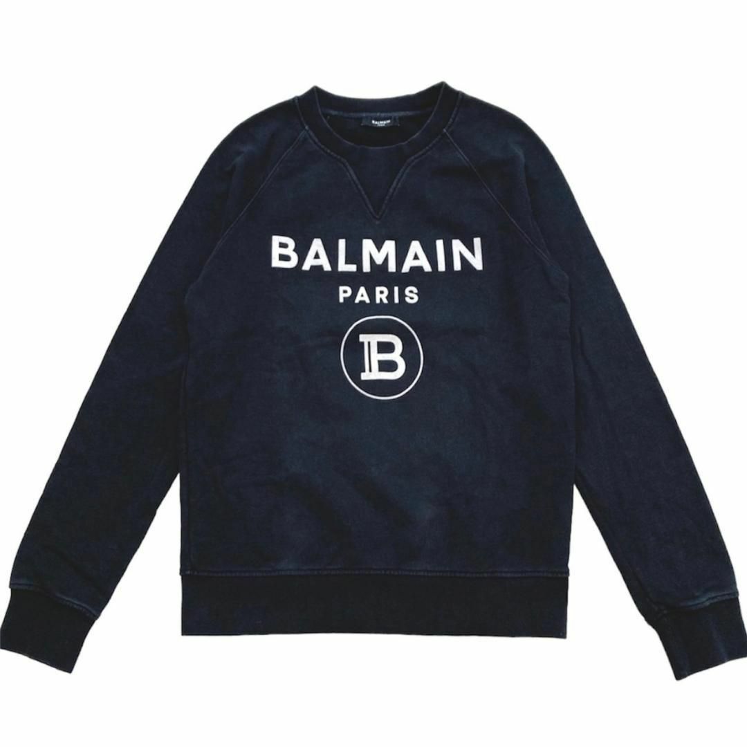 BALMAN ロゴプリント　スウェット ブラックM