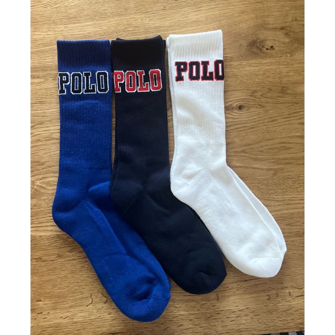 POLO RALPH LAUREN(ポロラルフローレン)のPOLO ラルフローレン  ソックス　靴下　3足　米国購入　新品 メンズのレッグウェア(ソックス)の商品写真