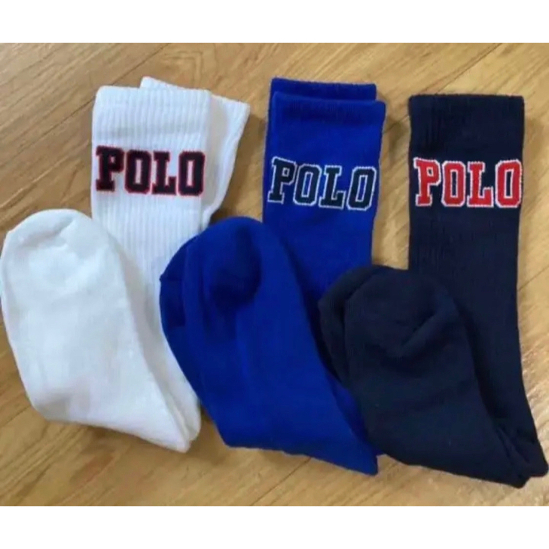 POLO RALPH LAUREN(ポロラルフローレン)のPOLO ラルフローレン  ソックス　靴下　3足　米国購入　新品 メンズのレッグウェア(ソックス)の商品写真