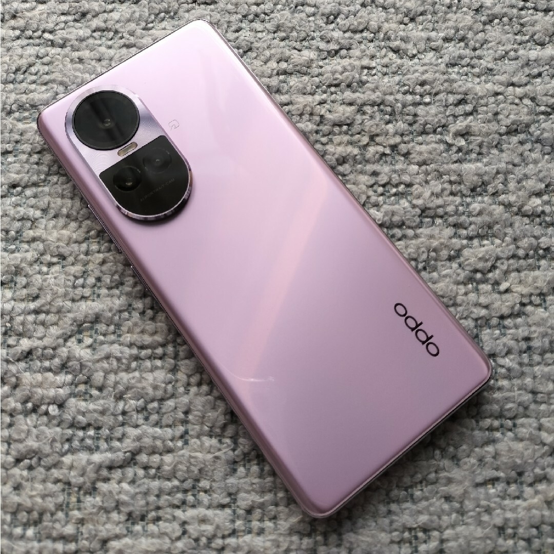 OPPO(オッポ)のOPPO reno10pro 5G☆グロッシーパープル スマホ/家電/カメラのスマートフォン/携帯電話(スマートフォン本体)の商品写真