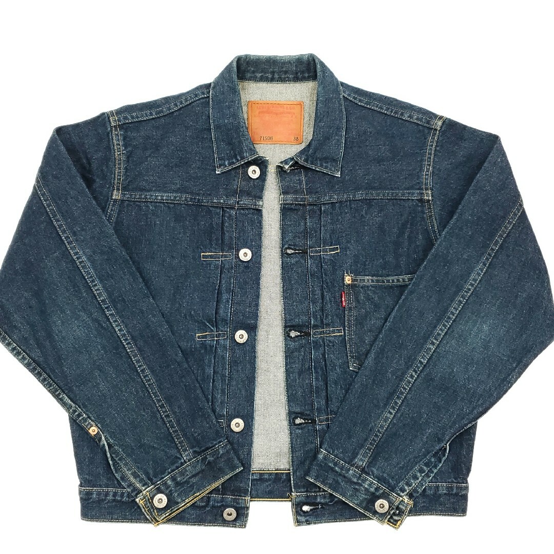 日本製ファースト濃紺◆Levi's 71506XX◆38復刻Gジャン1st 91