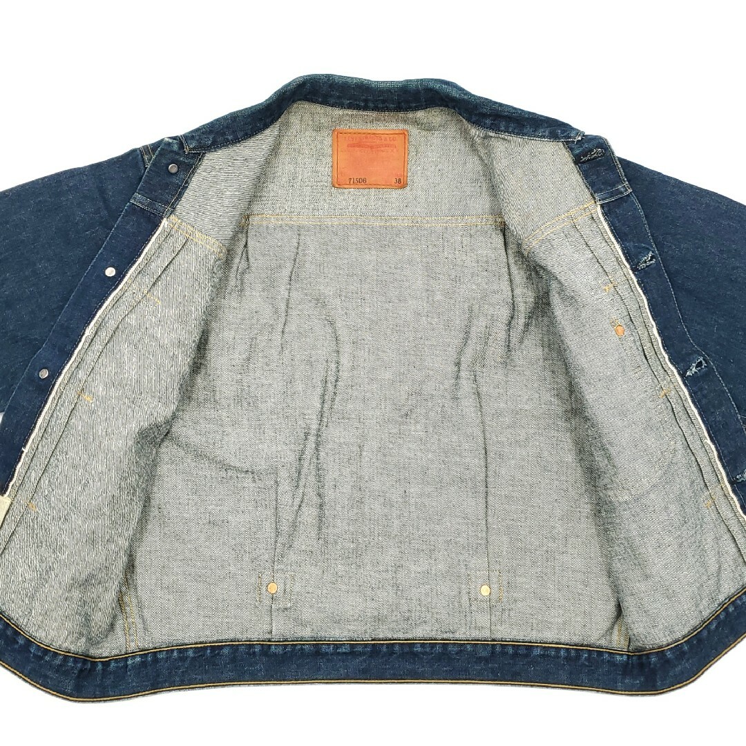 日本製ファースト濃紺◆Levi's 71506XX◆38復刻Gジャン1st 91