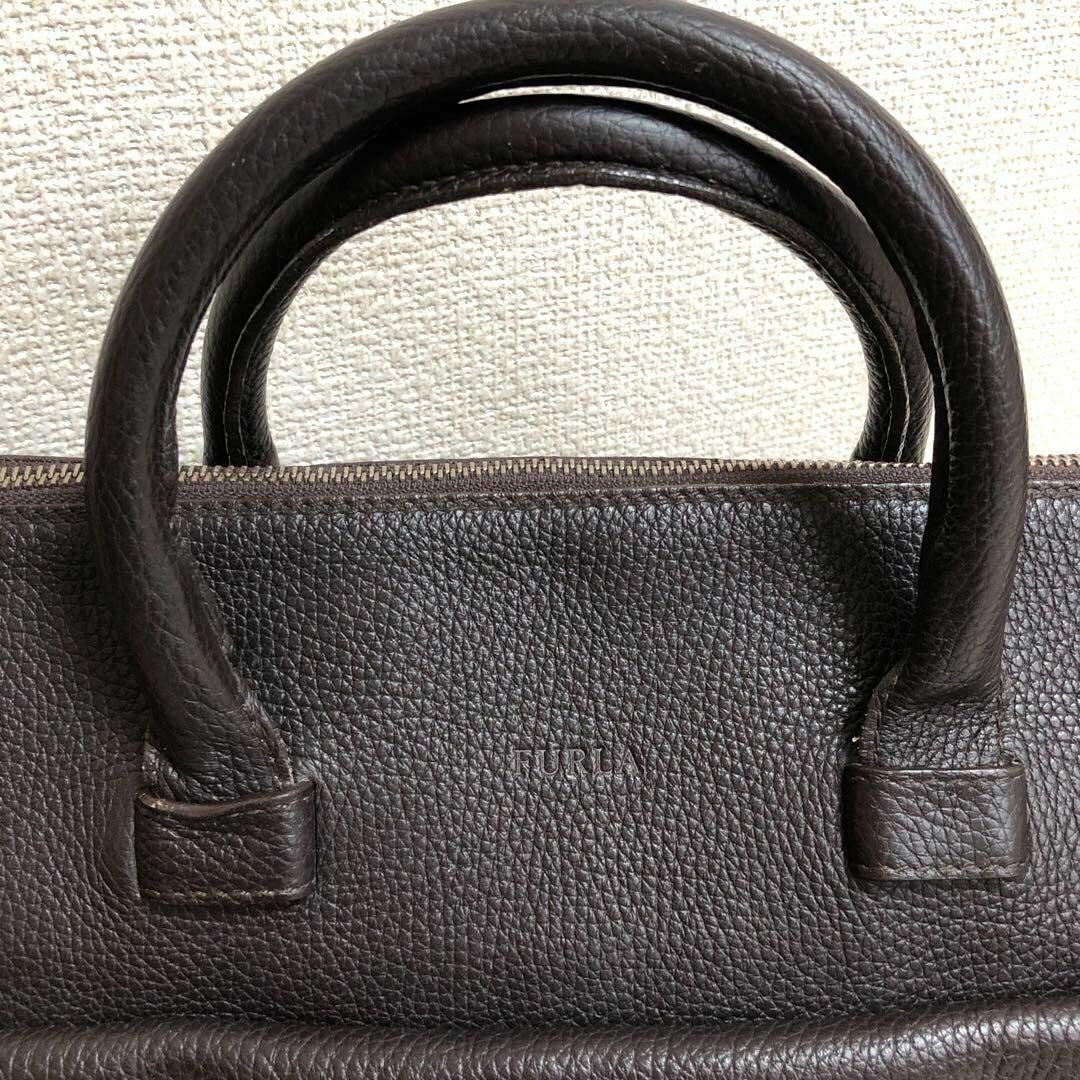 FURLA フルラ　ビジネスバッグ　レザー　ユニセックス　ブラウン2way 1