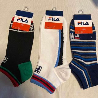 フィラ(FILA)のメンズ　ブランドソックス　FILA フィラ　3足セット ②  新品 ブランド(ソックス)