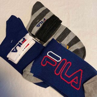 メンズ　ブランドソックス　FILA フィラ　3足セット ③ ブランドソックス(ソックス)