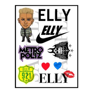 トゥエンティーフォーカラッツ(24karats)の※ハガキ半分サイズ*ELLY タトゥーシール(その他)