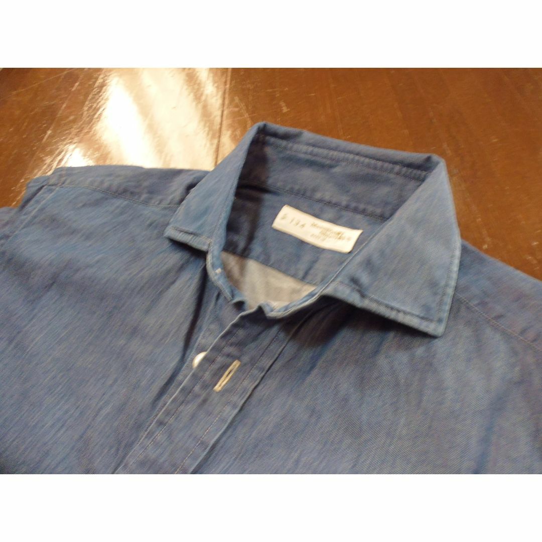未使用　上級シャツ　鎌倉シャツ　１３４　ネイビーブルー　S メンズのトップス(シャツ)の商品写真