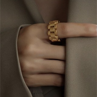 フィリップオーディベール(Philippe Audibert)の【Big chains ring】#632 18k gold(リング(指輪))