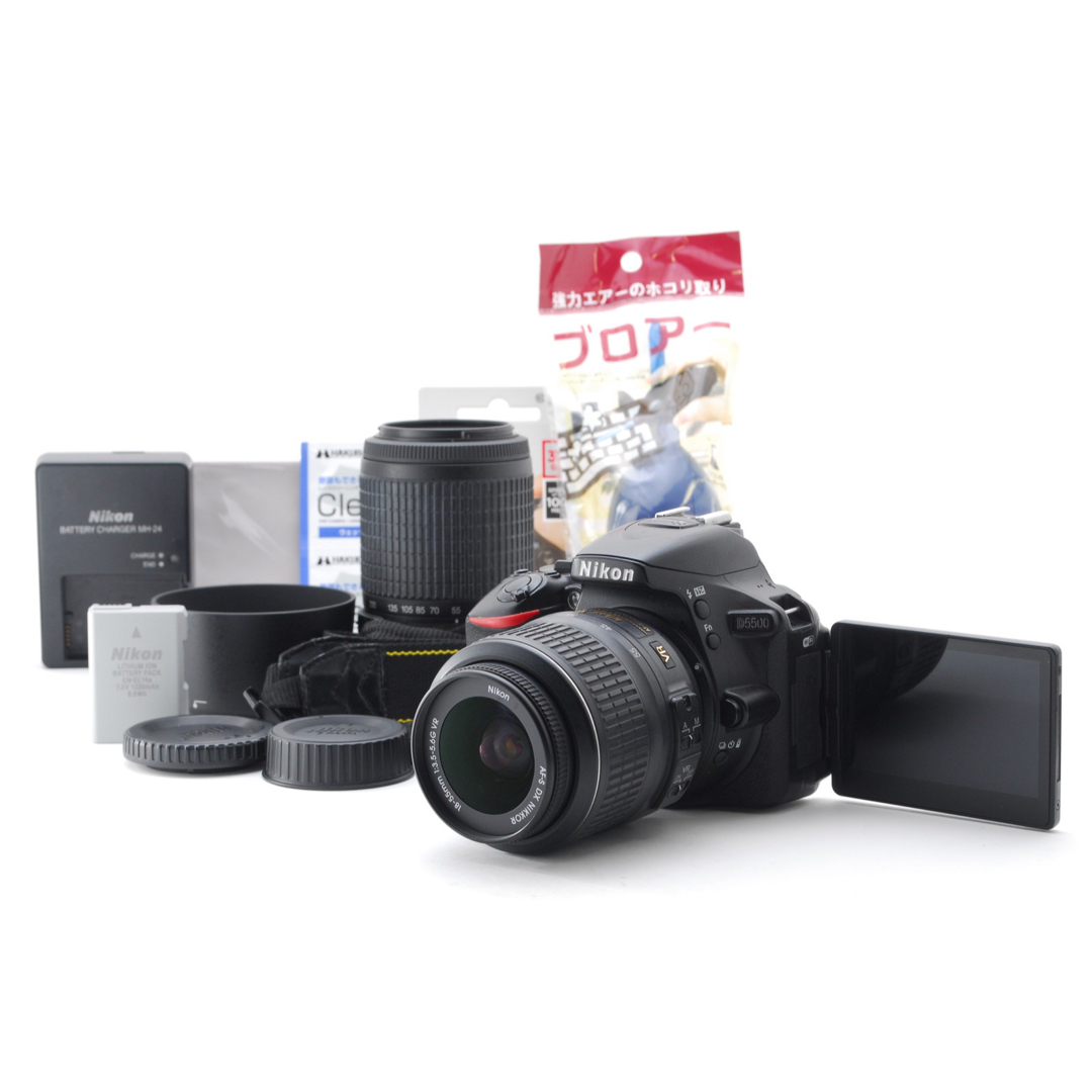 ダブルレンズ、状態◎、付属品充実の大満足セット❤️Nikon D5500