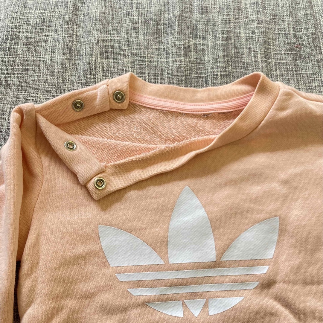 adidas(アディダス)のadidasセットアップ/ピンク/80サイズ  キッズ/ベビー/マタニティのベビー服(~85cm)(トレーナー)の商品写真