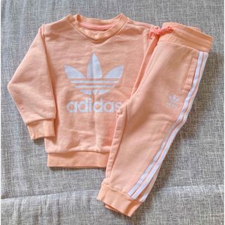 アディダス(adidas)のadidasセットアップ/ピンク/80サイズ (トレーナー)