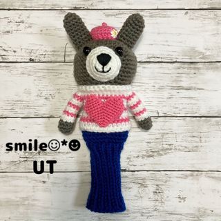 ゴルフ　ヘッドカバー　UT用　ハンドメイド　うさぎ(その他)