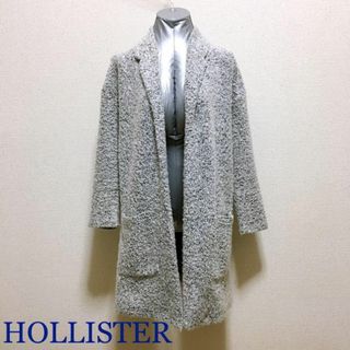 ホリスター(Hollister)のHOLLISTER グレー ニット ロングカーディガン(カーディガン)