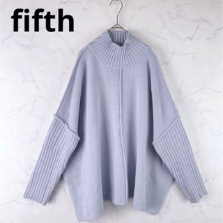 フィフス(fifth)の【美品】a2202　fifth　モックネックニットセーター　M(ニット/セーター)