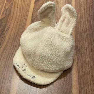 ミッフィー(miffy)のミッフィー miffy もこもこ ボア キャップ ツバ付き 耳付き うさぎ耳(帽子)