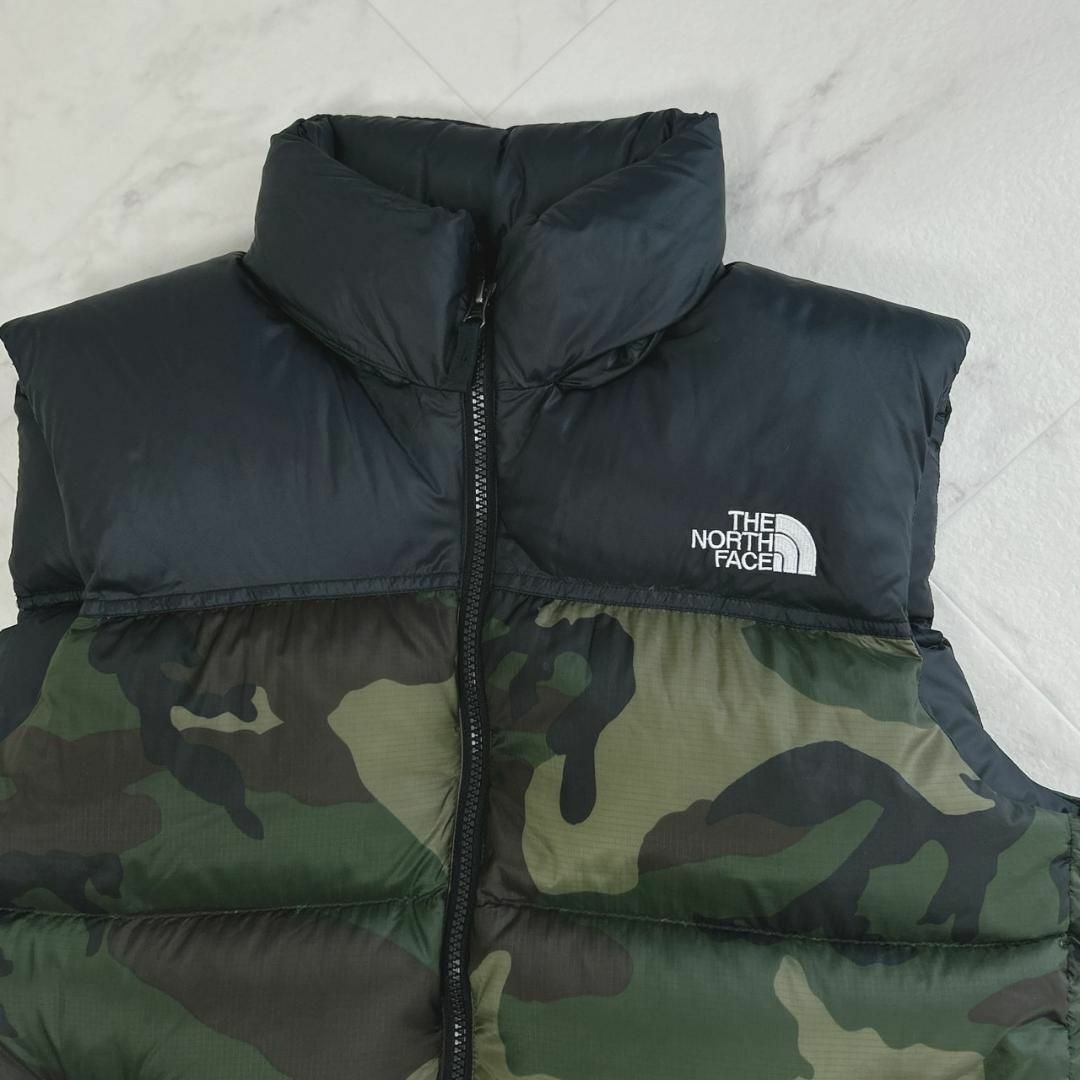 レアTHE NORTH FACE ヌプシダウンベスト迷彩カモフラXL