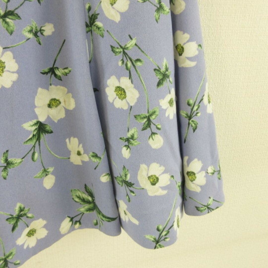 SNIDEL(スナイデル)のスナイデル snidel スカート ミニ フレア ハイウエスト 花柄 青紫 0 レディースのスカート(ミニスカート)の商品写真