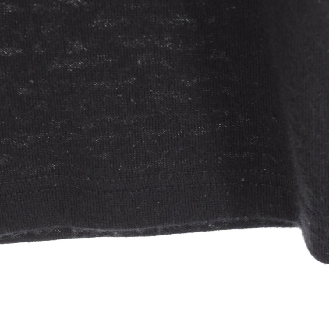 HERMES エルメス 90's Cashmere blend S/S Knit カシミヤ混 半袖ニット レディース ネイビー 4