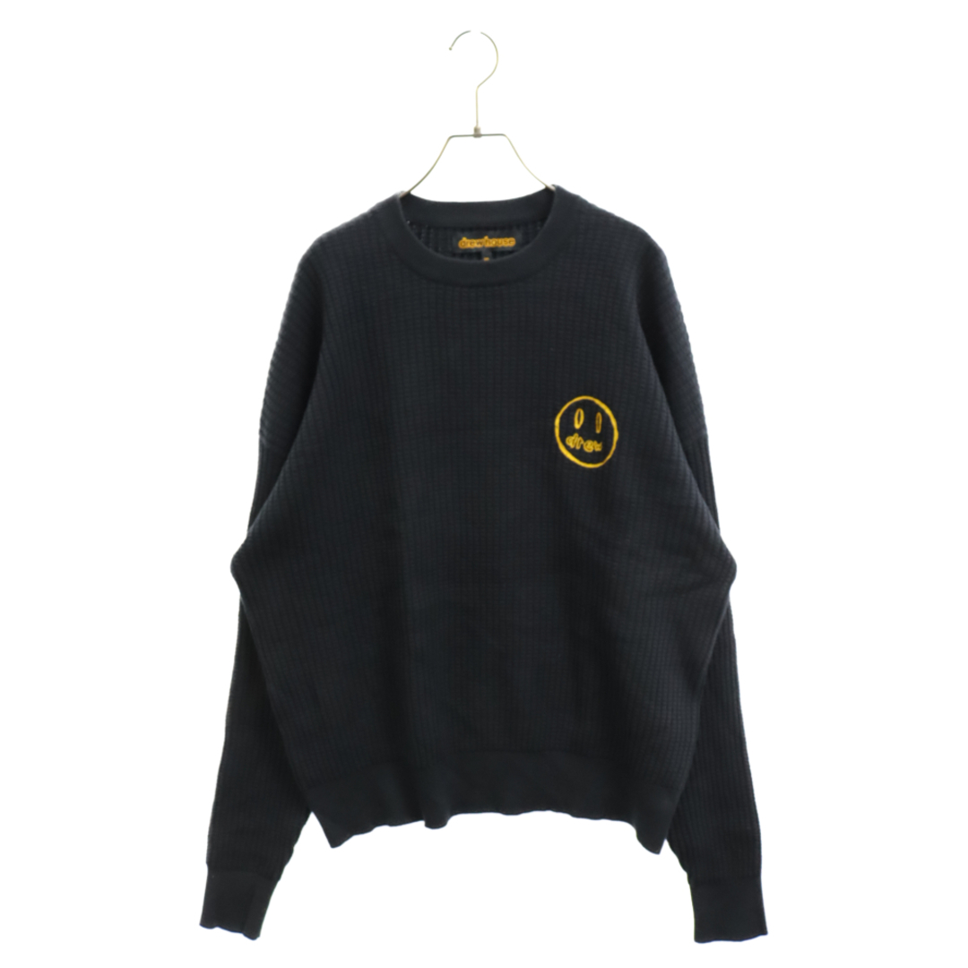 drew house ドリューハウス MASCOT WAFFLE SWEATER マスコット ワッフルセーター サーマルカットソー DH-WK9122 ブラック