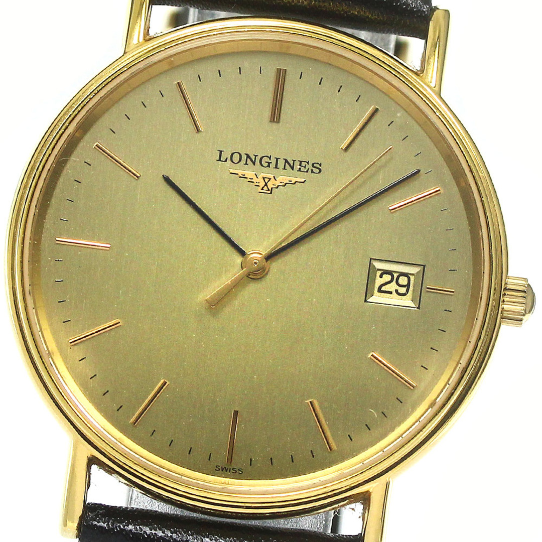 ロンジン LONGINES L4.720.2 グランドクラシック プレザンス デイト クォーツ メンズ 美品 箱付き_760414