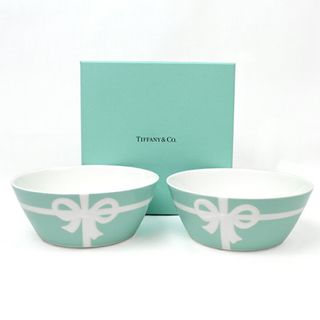 ティファニー(Tiffany & Co.)のティファニーブルーボックスボウル2個セット(食器)