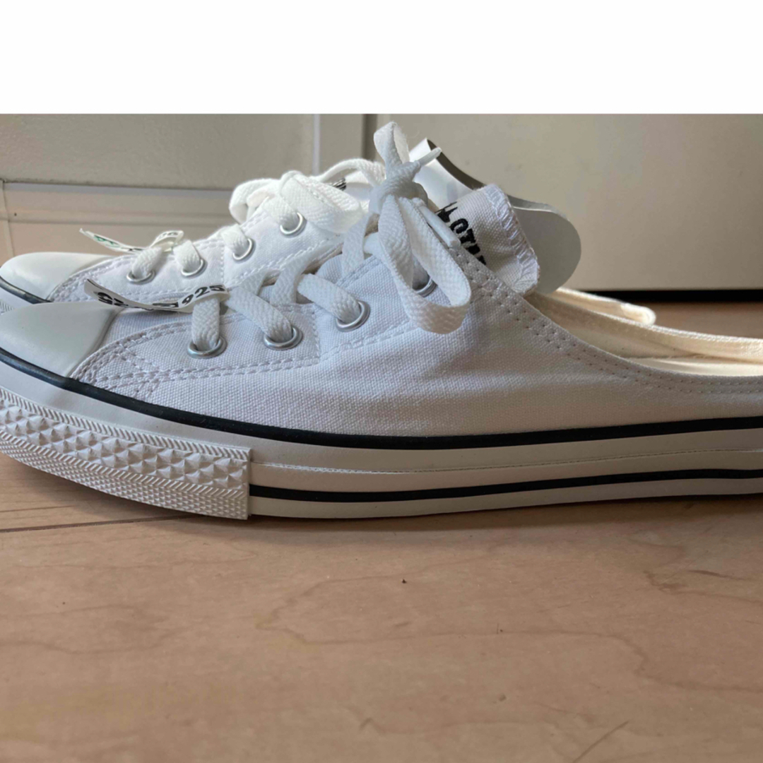 ALL STAR（CONVERSE）(オールスター)のコンバース　白　24 かかとなし レディースの靴/シューズ(スニーカー)の商品写真