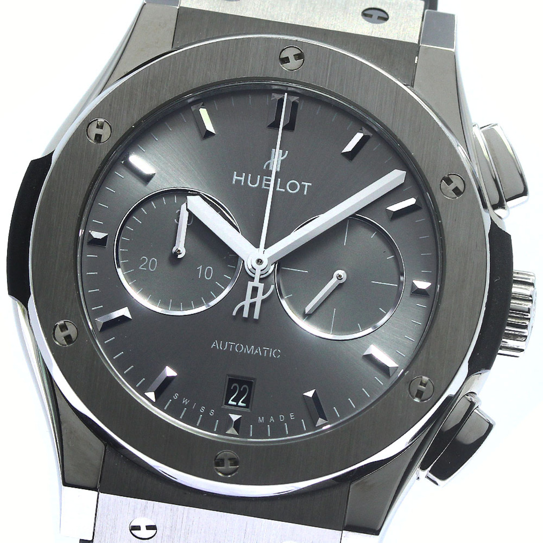 ウブロ HUBLOT 541.NX.7070.LR クラシックフュージョン レーシンググレー クロノグラフ 自動巻き メンズ 良品 保証書付き_774498