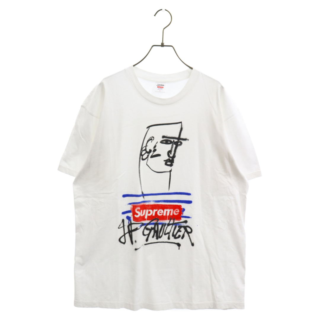 SUPREME シュプリーム 19SS×Jean Paul GAULTIER グラフィックプリント 半袖Tシャツ ホワイト