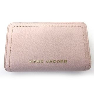 マークジェイコブス(MARC JACOBS)のマークジェイコブス MARC JACOBS 美品 二つ折り財布 シボ革 ピンク(財布)