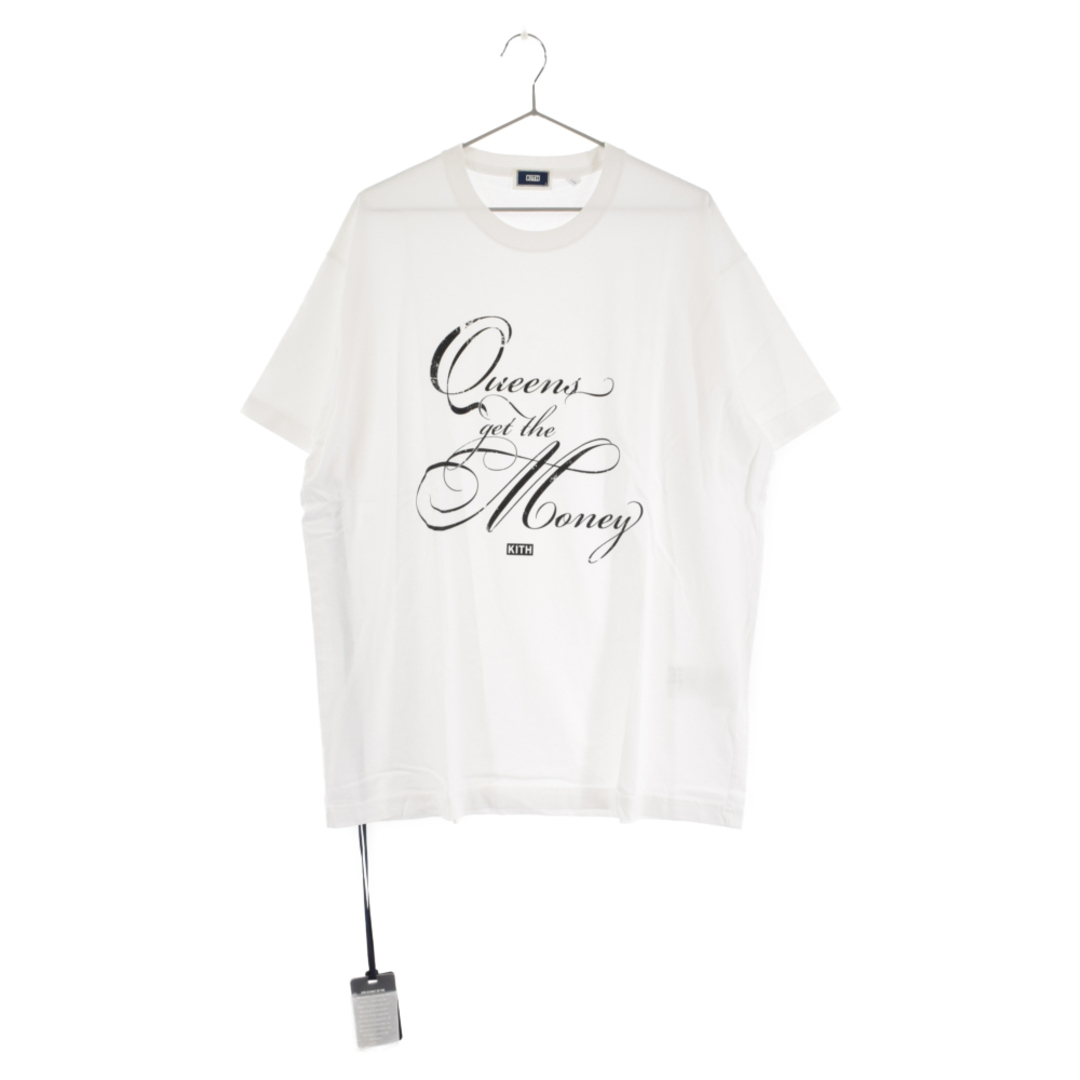 KITH キス Queens Get The Money Vintage Tee クイーンズ ゲット ザ マンデー プリント半袖カットソーTシャツ ホワイト KH030123-101