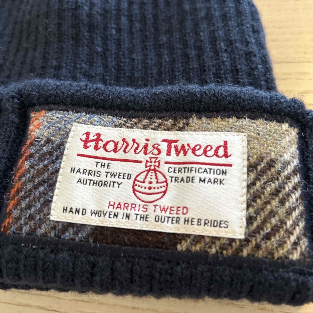 Harris Tweed(ハリスツイード)のハリス　しまむら　ニット帽　56〜57cm レディースの帽子(ニット帽/ビーニー)の商品写真