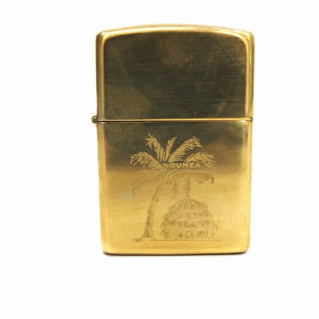 ZIPPO(ジッポー)のzippo ジッポー ライター ゴールド カリフォルニア ヌーメア オイルライター NOUMEA ヤシの木 バカンス【中古】 JA-17785 エンタメ/ホビーのエンタメ その他(その他)の商品写真