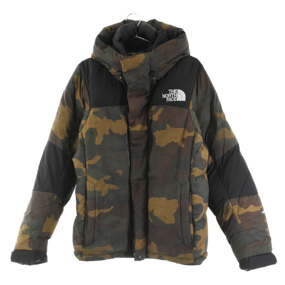 THE NORTH FACE ザノースフェイス Novelty Baltro Light Jacket ノベルティバルトロライト カモ柄ナイロンダウンジャケット カーキ/ブラック ND9184570センチ身幅