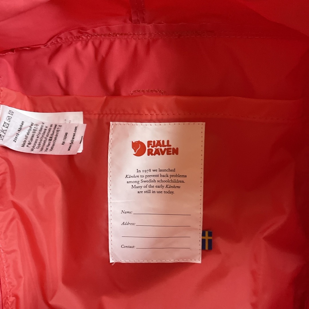 FJALLRAVEN KANKEN(フェールラーベンカンケン)のピンク色のリュック レディースのバッグ(リュック/バックパック)の商品写真