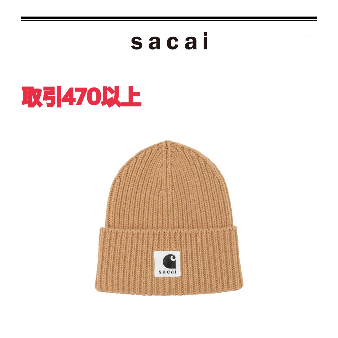 お気にいる Carhartt Beige Beanie sacai x WIP ニット帽/ビーニー