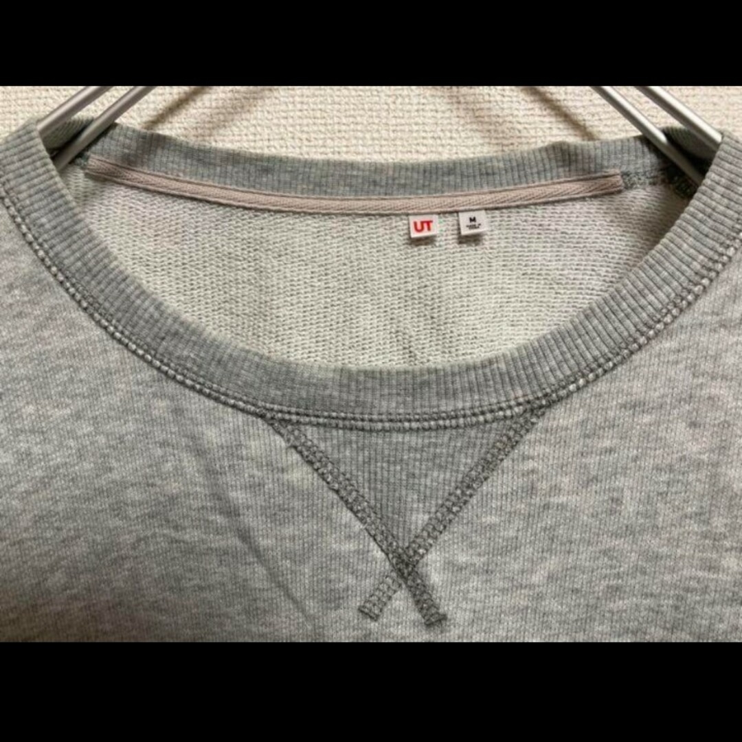 GU(ジーユー)のジーユー　UT　トレーナー　グレー メンズのトップス(Tシャツ/カットソー(半袖/袖なし))の商品写真