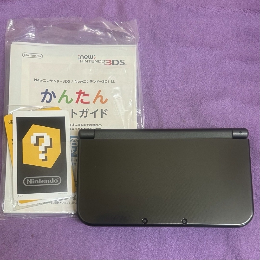 ニンテンドー3DS(ニンテンドー3DS)のNintendo 3DSLL メタリックブラック☆ソフト9枚 上IPS液晶 充電 エンタメ/ホビーのゲームソフト/ゲーム機本体(携帯用ゲーム機本体)の商品写真