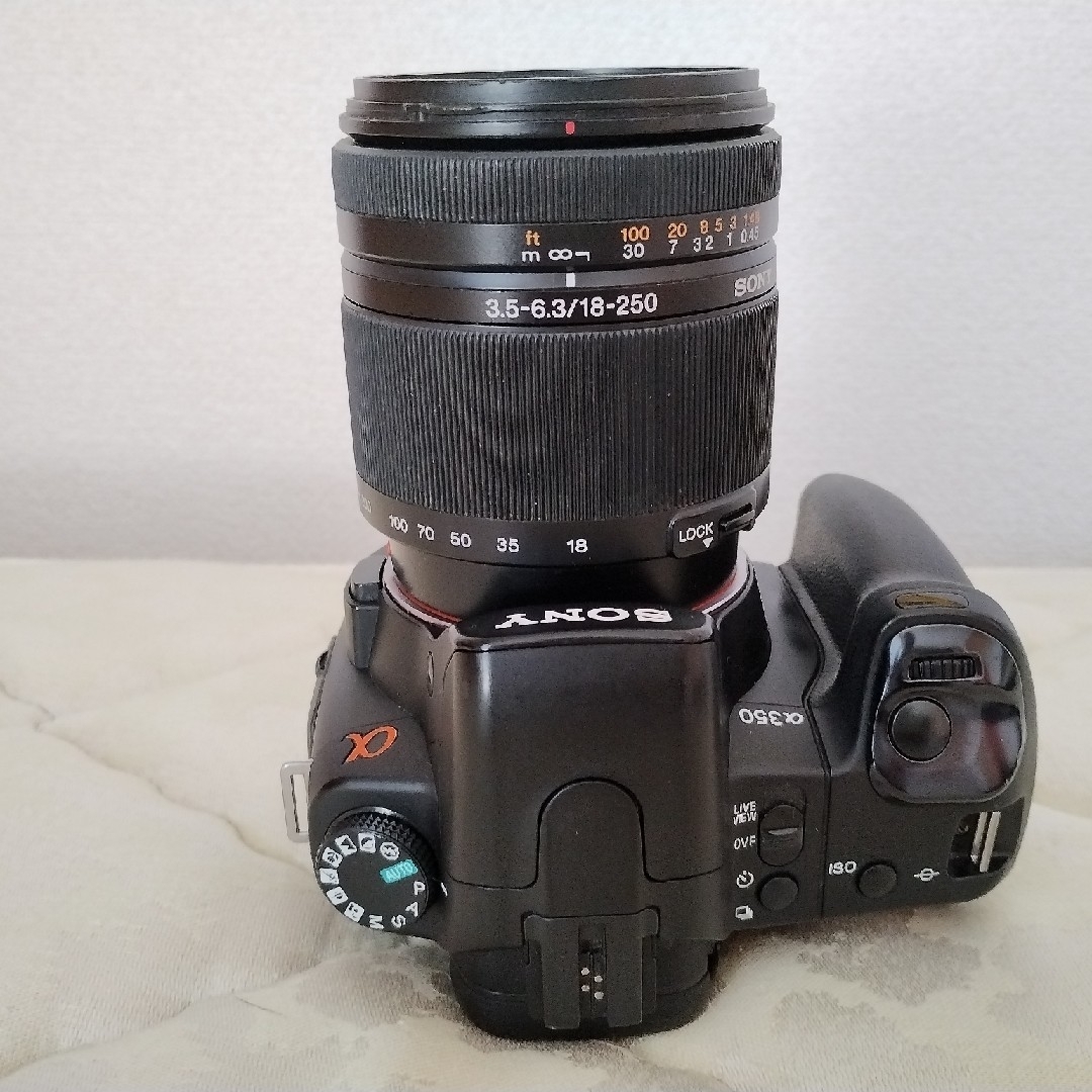 SONY(ソニー)のSONY α350 18-250mm f3.5-6.3セット スマホ/家電/カメラのカメラ(デジタル一眼)の商品写真