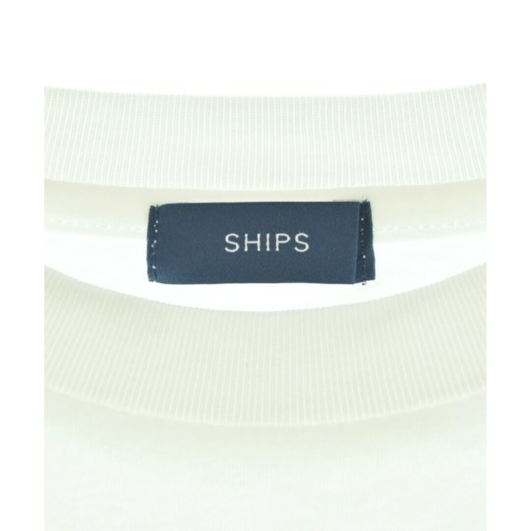 SHIPS(シップス)のSHIPS シップス Tシャツ・カットソー M 白 【古着】【中古】 レディースのトップス(カットソー(半袖/袖なし))の商品写真