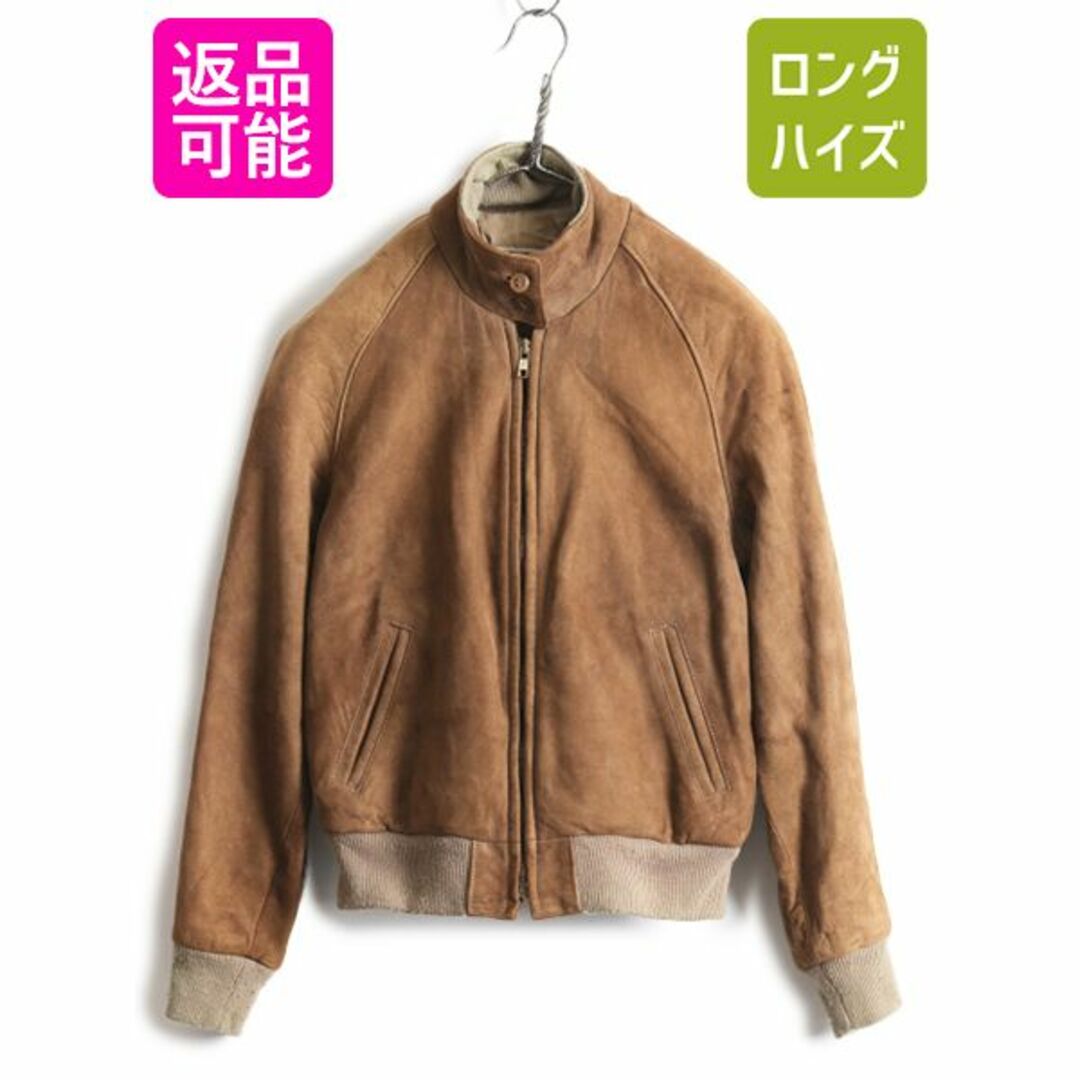 80s 90s USA製 エルエルビー 中綿 本革 レザー ジャケット XS 茶39s90