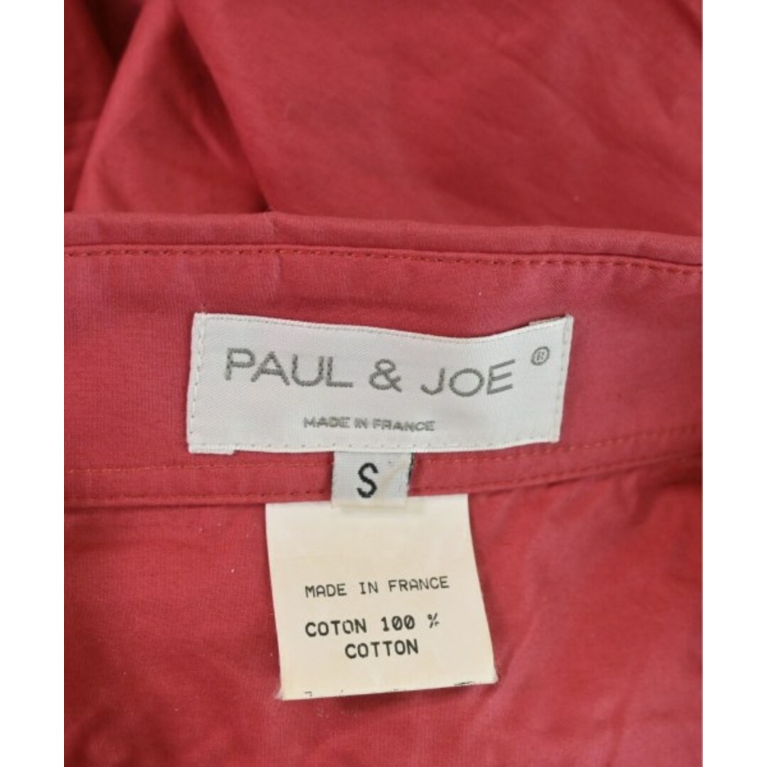 PAUL & JOE(ポールアンドジョー)のPAUL&JOE ポールアンドジョー カジュアルシャツ S 赤 【古着】【中古】 メンズのトップス(シャツ)の商品写真