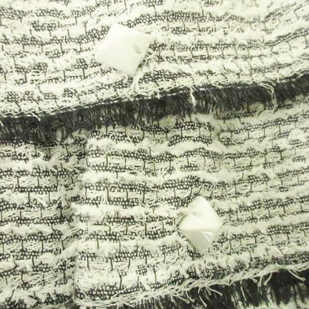 René - ルネ TISSUE社 ツイード ノースリーブ ワンピース ひざ丈 36