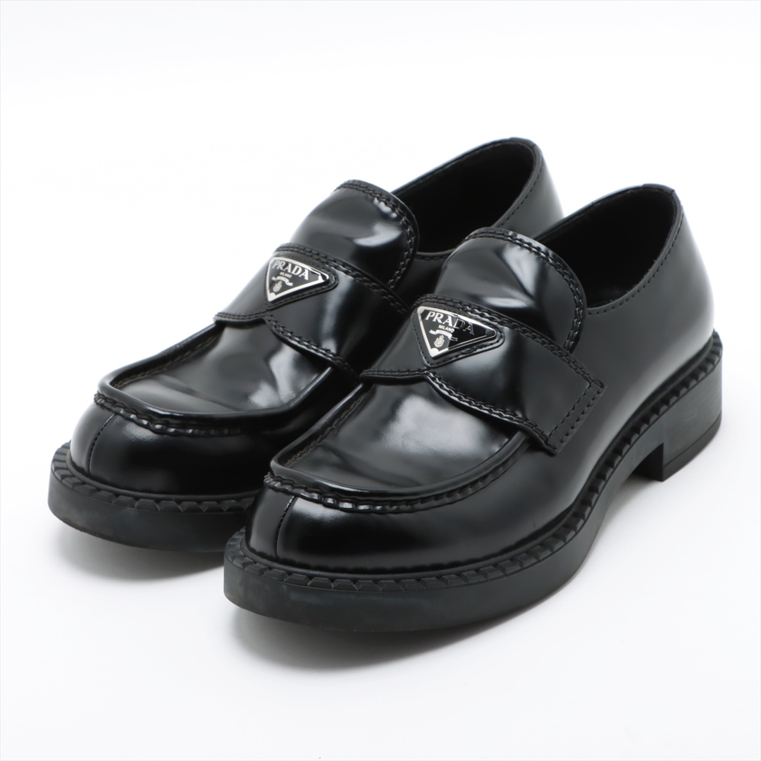 PRADA - プラダ  レザー 6 ブラック メンズ ローファー