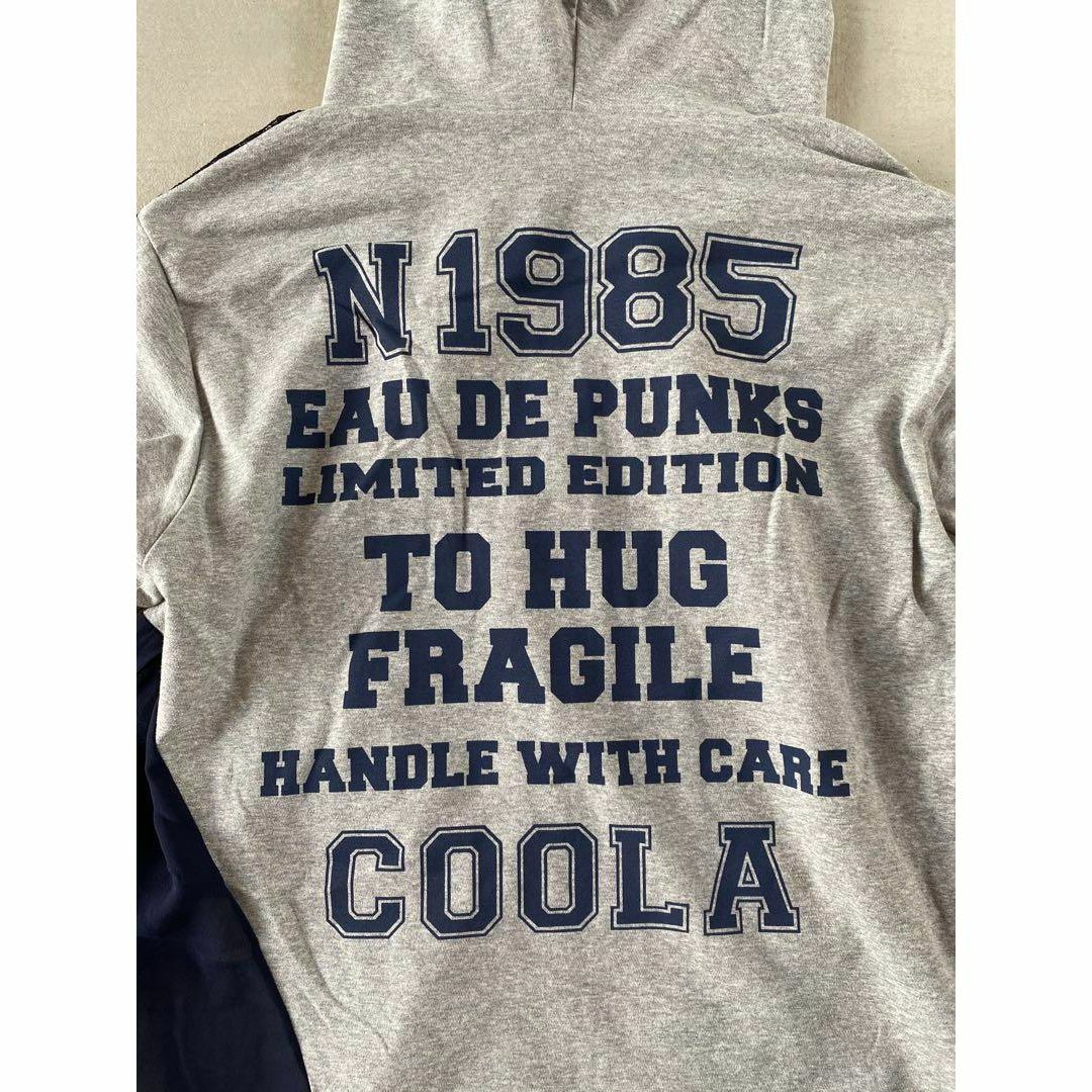 《COOLATIQUES》クーラティクス 異素材パーカー グレー系 (f749)